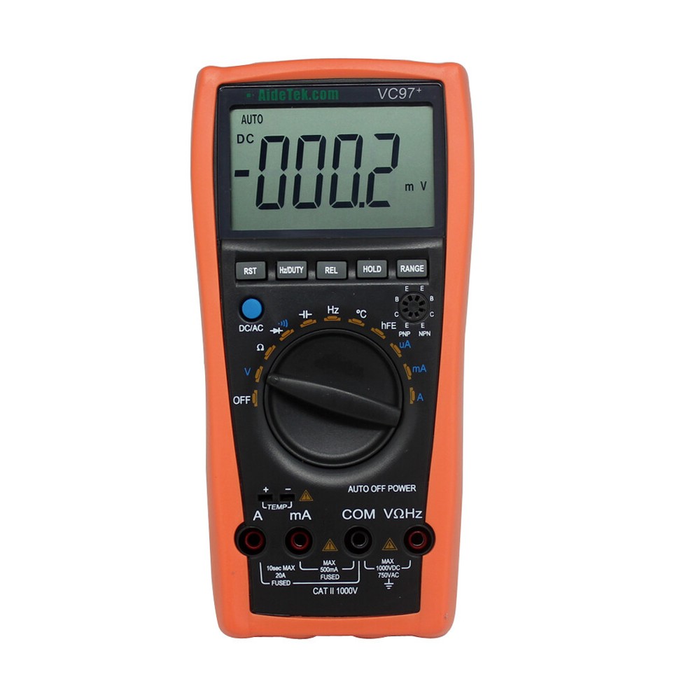 AideTek VC97+ 3999B LCD Auto range multimeter Capacitance Resistance diode US