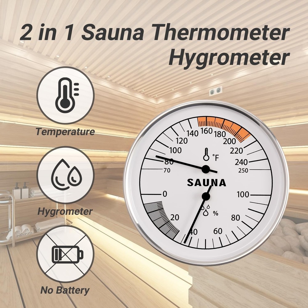 Thermometer and Hygrometer White-2