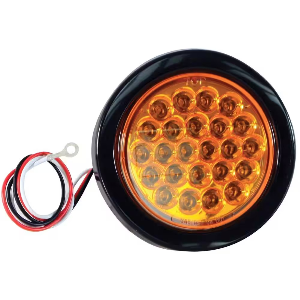 4 In. LED Recessed Warning Flash Strobe Light for Work Truck