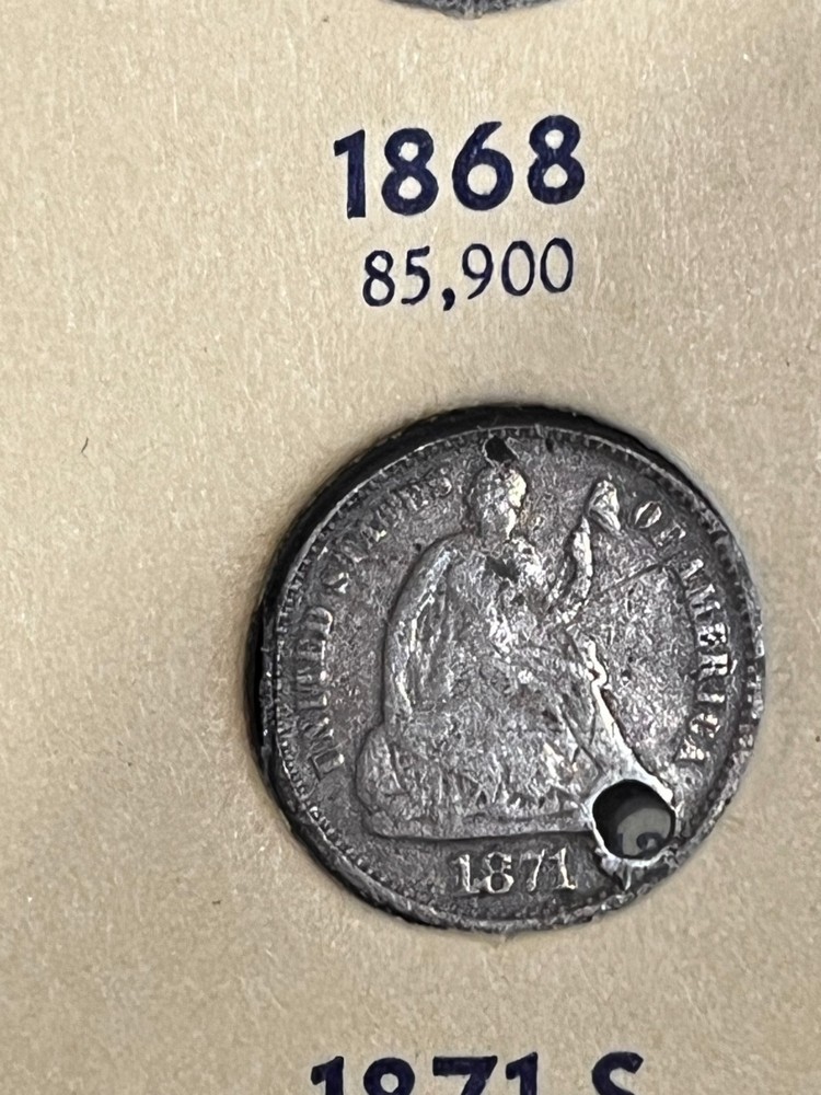 1871-S Half Dime
