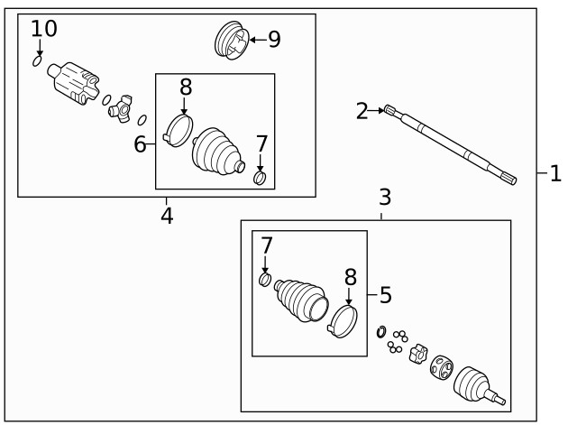 Genuine GM Inner Joint Assembly 26075588