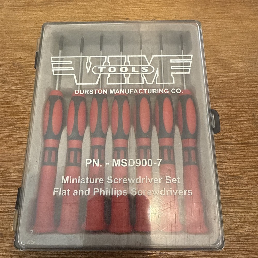 VIM Tools MSD900-7 - 7 Pc Miniature Flat Tip & Phillips Tip Screwdriver Set