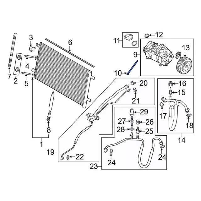 Genuine Ford A/C Compressor Bolt W704750-S437