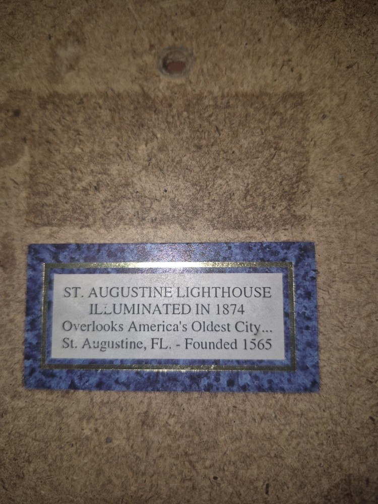 St. Augustine Lighthouse Ceramic Tile Handpainted Hot Plate or Hanging