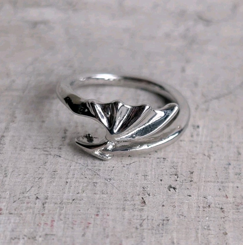 Haunted Doll Active Spirit Negative Demon Cursed Witch Devils Tail Silver Ring L