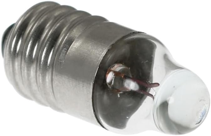 10PCS Mini Screw Base Light Bulbs E10 Flashlight Bulbs Light Mini Lamps for Home