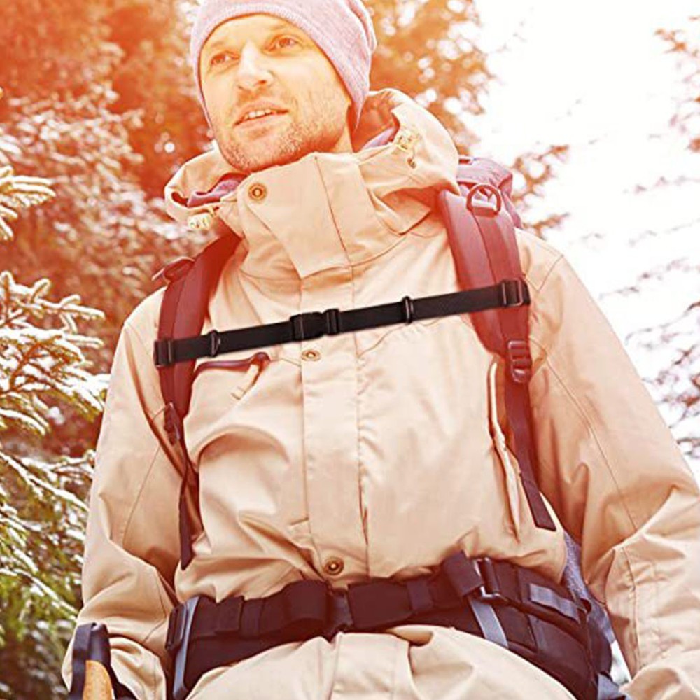 2 Pcs Backpack Strap Gear Straps Travel Adjustable Replacement Chest