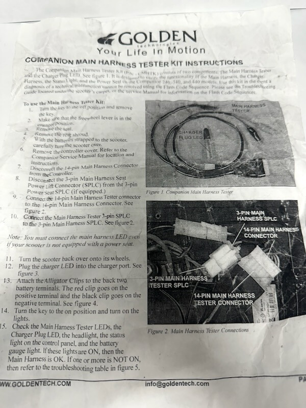 Golden Main Harness Tester Kit
