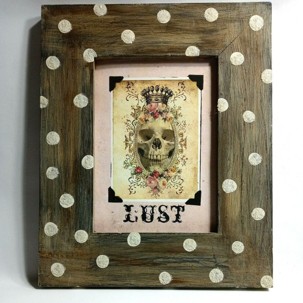 Unique Gothic Hand Painted Frames With Artistic Touch! -11"X9"
