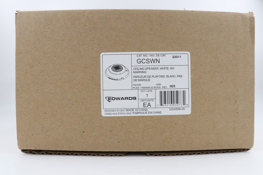 EDWARDS GCSWN WHITE CEILING SPEAKER, NO MARKING