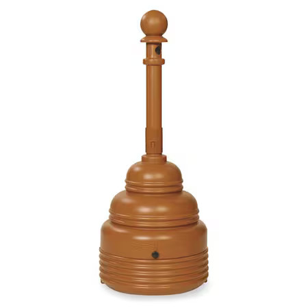 Eagle Mfg 1208Brown Cigarette Receptacle, Brown, 4 Gal