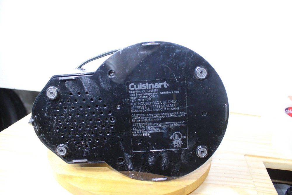 CUISINART DCB-10 AUTOMATIC COLD BREW COFFEE MAKER