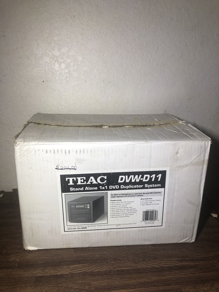 TEAC Black 1 to 1 8M Buffer Memory Stand-Alone 16x CD/DVD Duplicator Model DVW/D