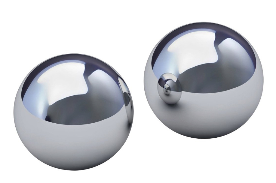 Baoding Balls 42MM Solid Chrome Hand Exercise Therapy De-Stressor SET OF 2
