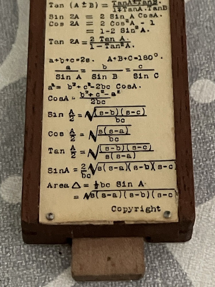 The Unique Slide Rule