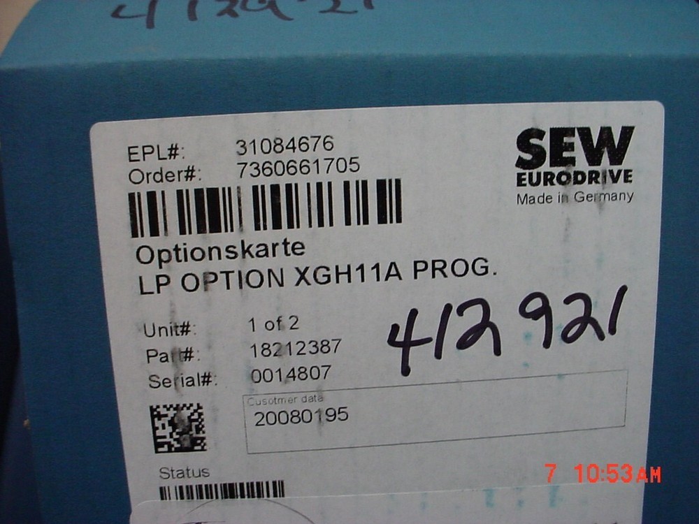 SEW Eurodrive 18212387 Multi-encoder card