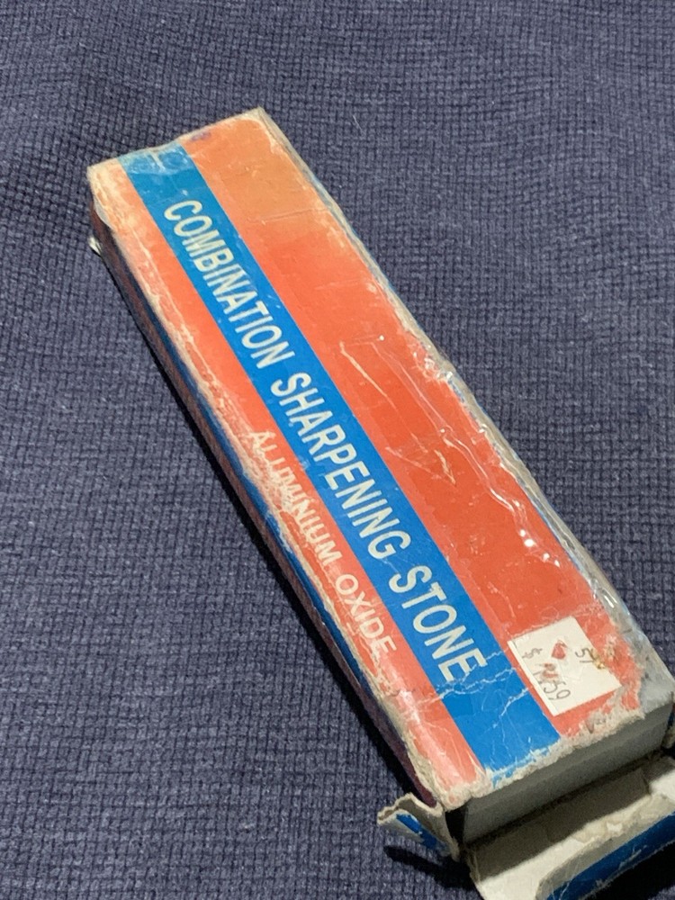 Vintage Combination Knife Sharpening Stone Used
