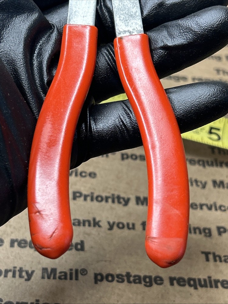 Cal-Van Tools 143 Spark Plug Boot Wire Pliers Nice Red Handle U.S.A.