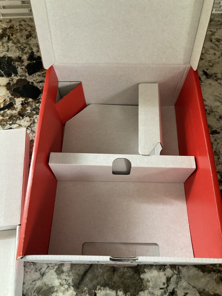 Nintendo Switch WHITE OLED EMPTY BOX w/ Cardboard Insert Tray Owners Manual US