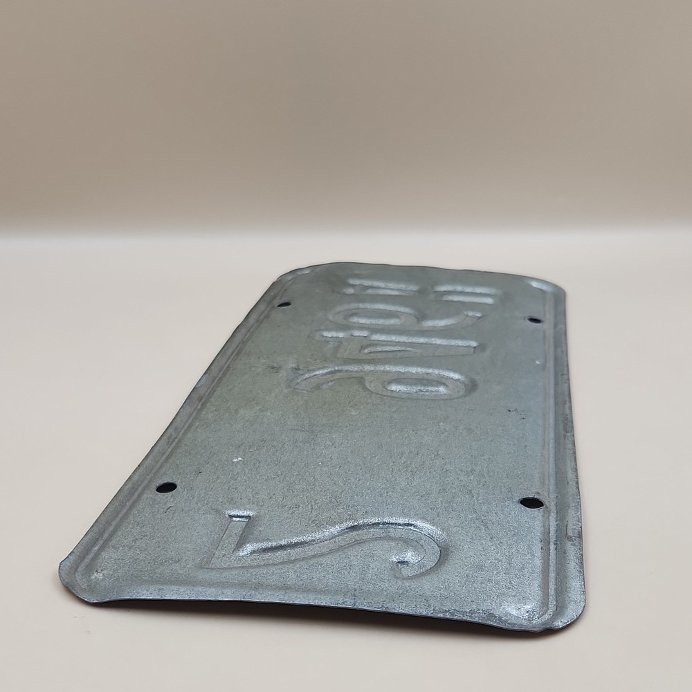 Old license plate