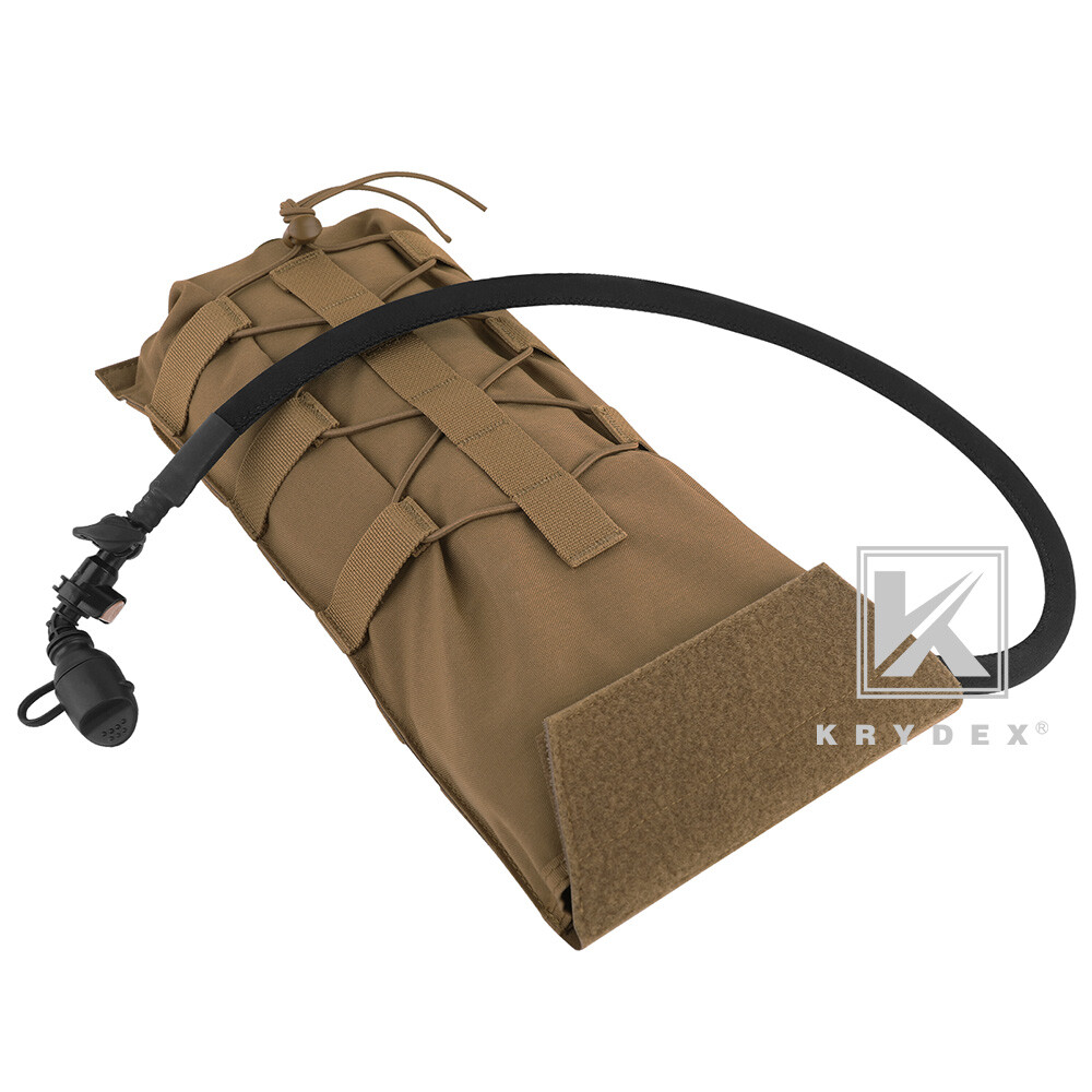 KRYDEX Tactical Hydration Carrier Pack MOLLE Pack Modular 3L Water Bladder Coyot