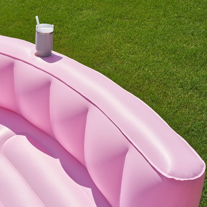 Member's Mark Oversized Inflatable Sofa Pool , Pink