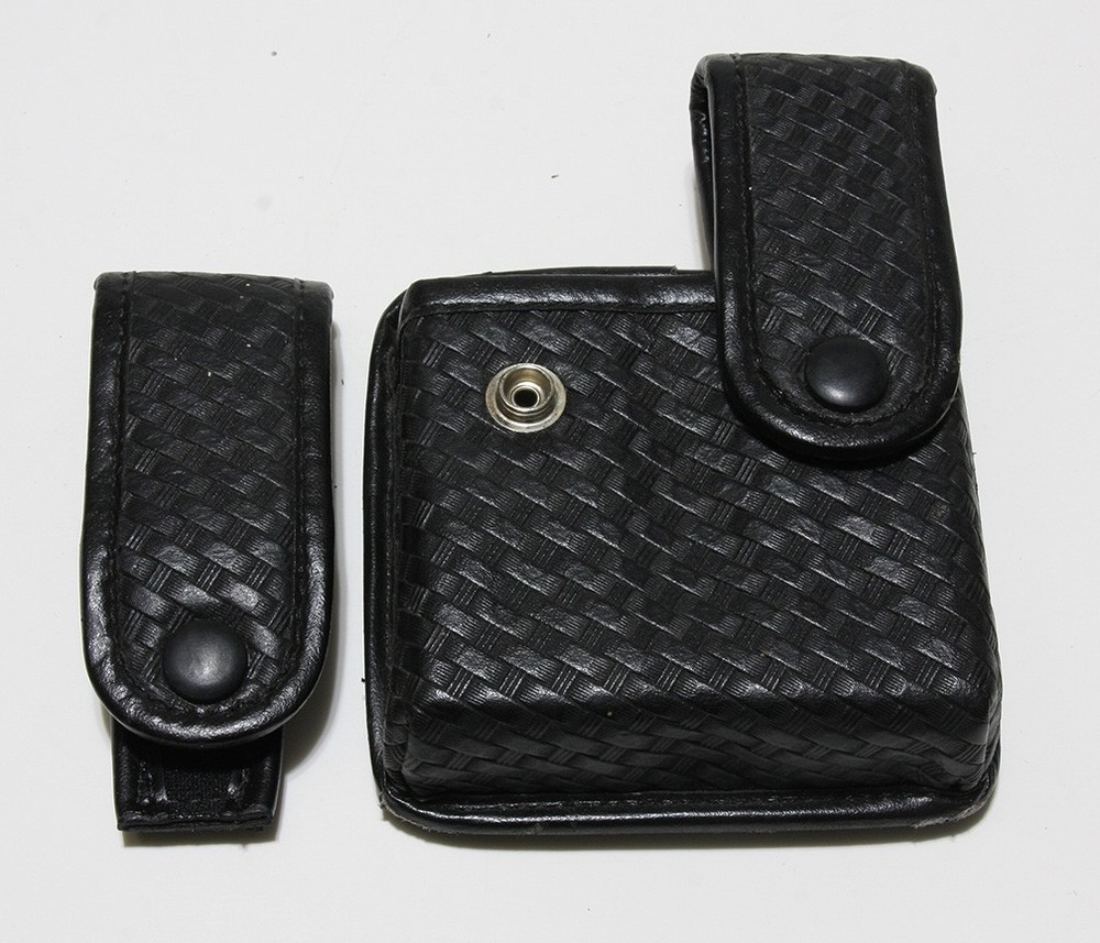 Magazine/Speedloader Pouches & Belt Keeps Black Tooled Leather Assorted Security