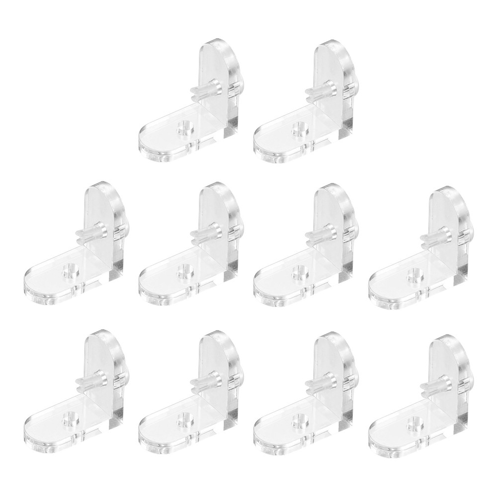 For 10pcs Acrylic Corner Bracket, L Connector with Rivets