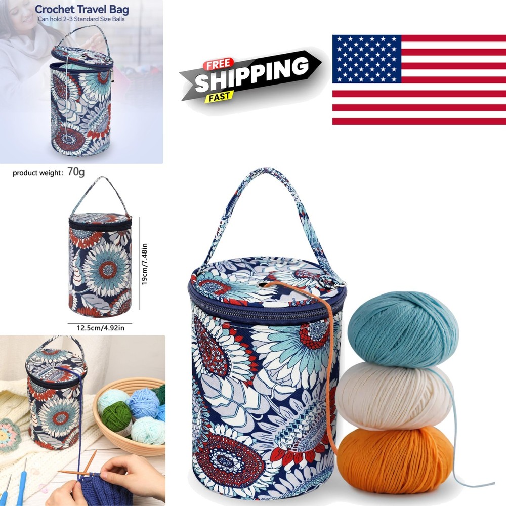 Versatile Yarn Organizer for Knitting Crocheting and Creative Projects Anywhere