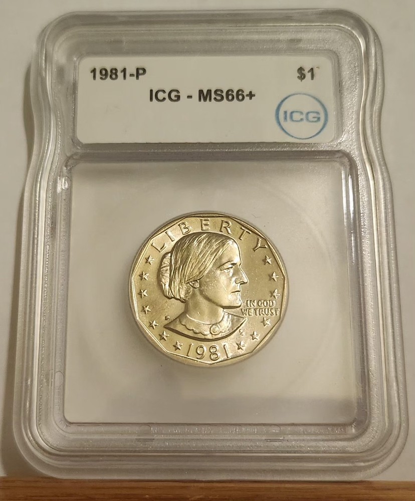 1981-P SUSAN B ANTHONY DOLLAR GRADED ICG MS66+ PLUS
