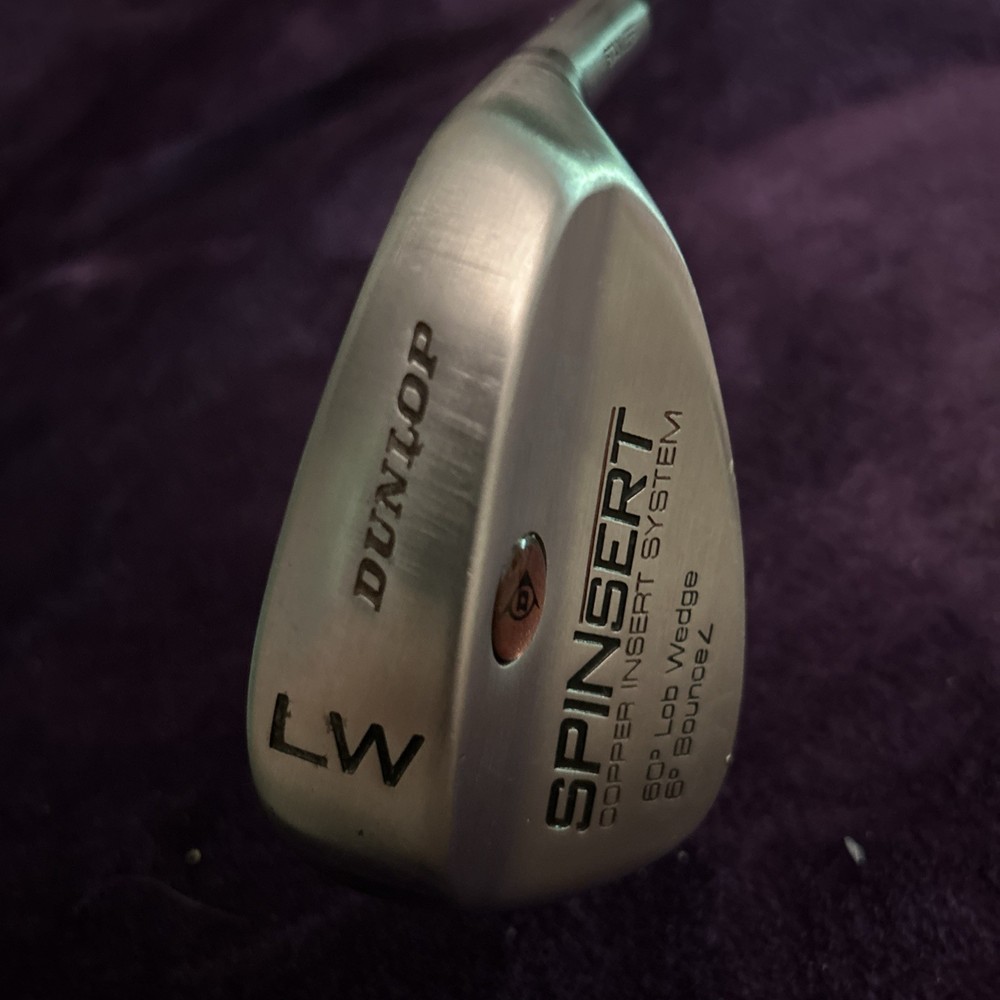 Dunlop Spinsert Copper Insert System RH 60° Lob Wedge w Lampkin Grip