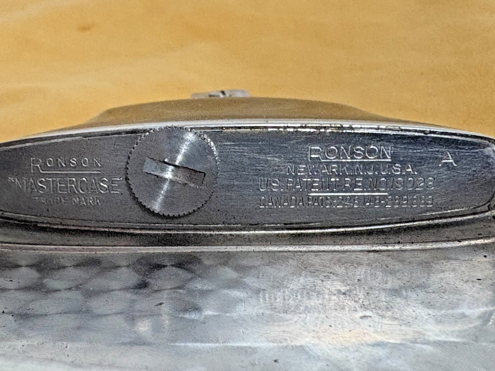 Vintage Ronson Mastercase Lighter-Art Deco Design