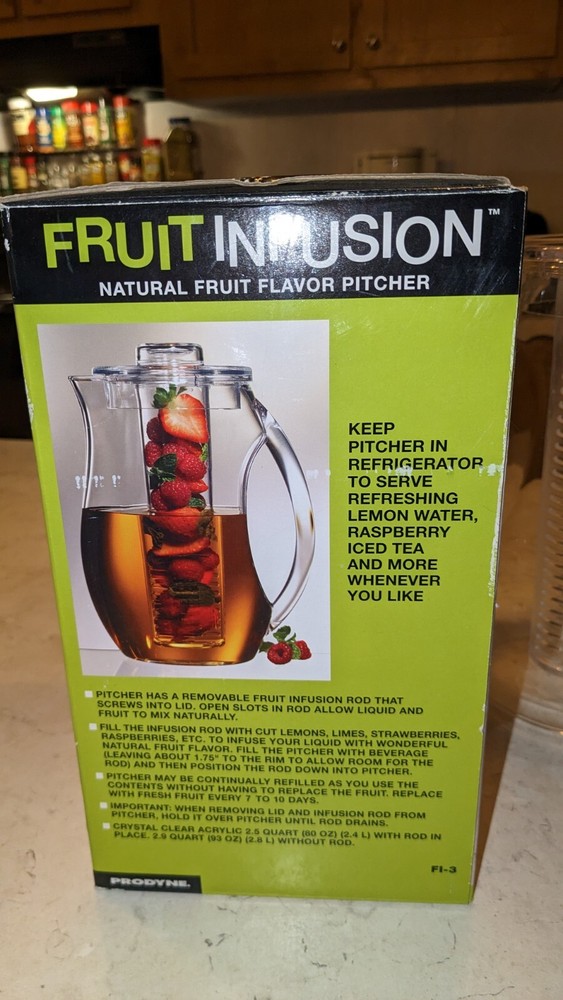 📀 Prodyne Fruit Infusion Fruit Flavor Pitcher in box