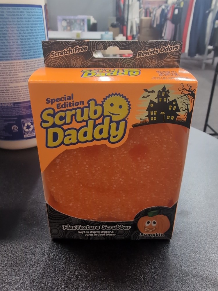 Scrub Daddy Halloween Special Edition Pumpkin Sponge Orange Fall