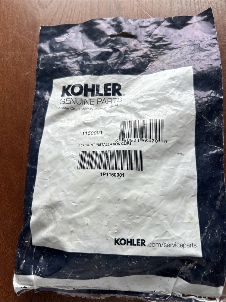 Kohler 1150001 Installation Clips 12 pack