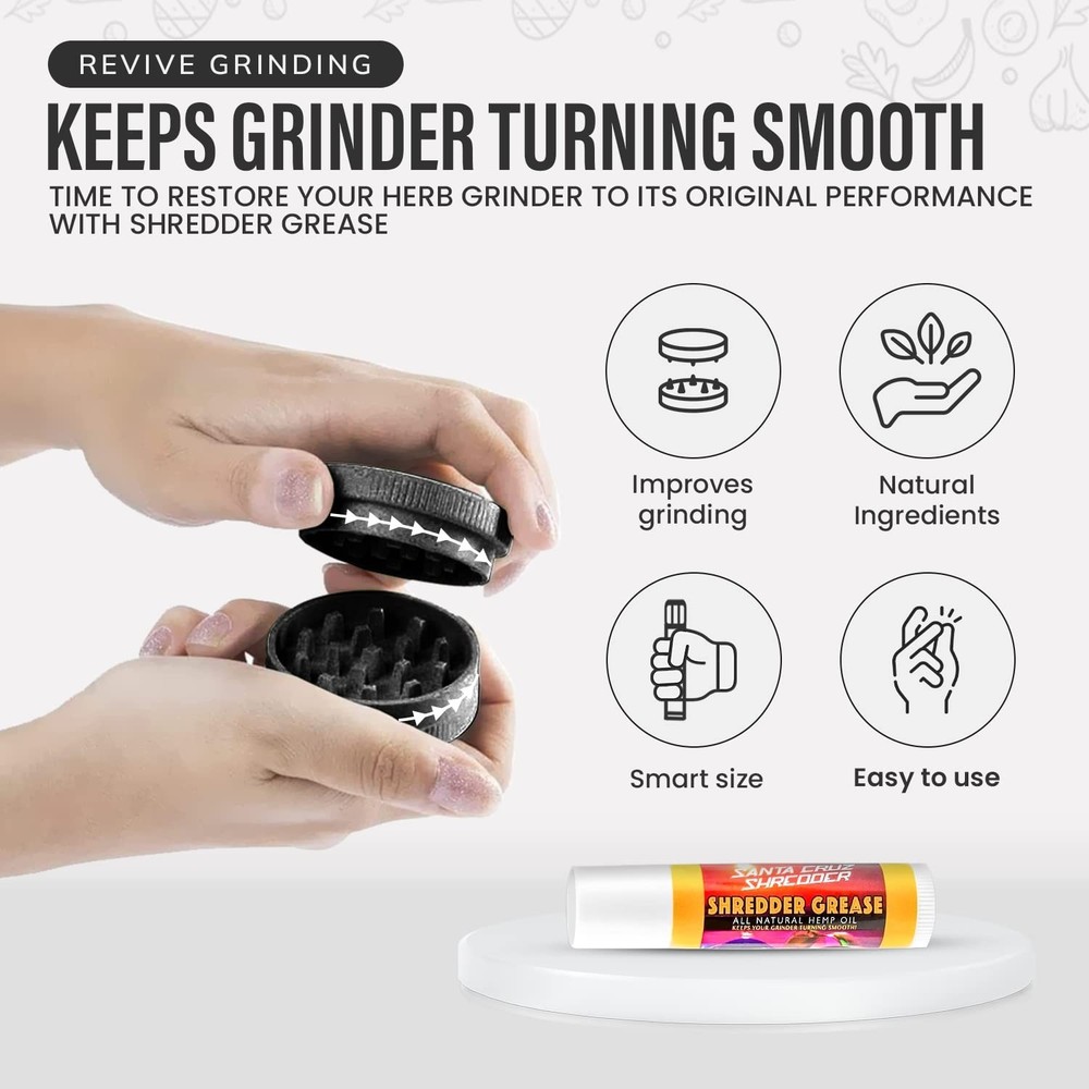 Smooth & Efficient Herb Grinding with Universal All-Natural Lubricant Grease