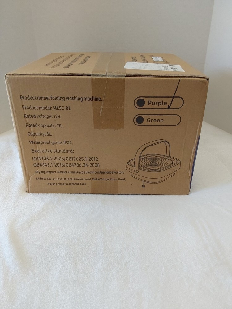 Portable Small And Efficient Multi-Function Folding Washing Machine Purple BNIB!