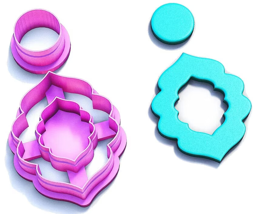 Moroccan BIG Polymer Clay Cutters