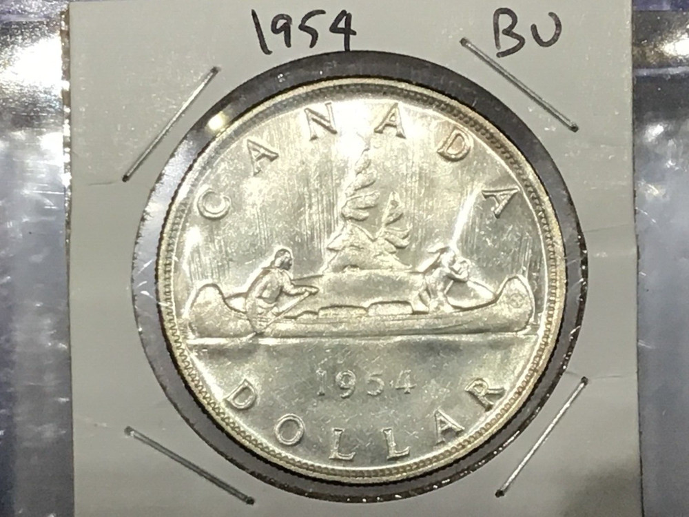 1954 Canada Silver Dollar BU B1117