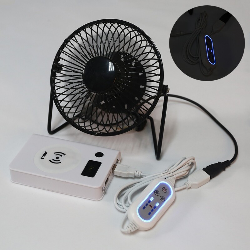 4 Speed Adjustable Remote Control with Timing Function ON OFF Switch for USB Fan