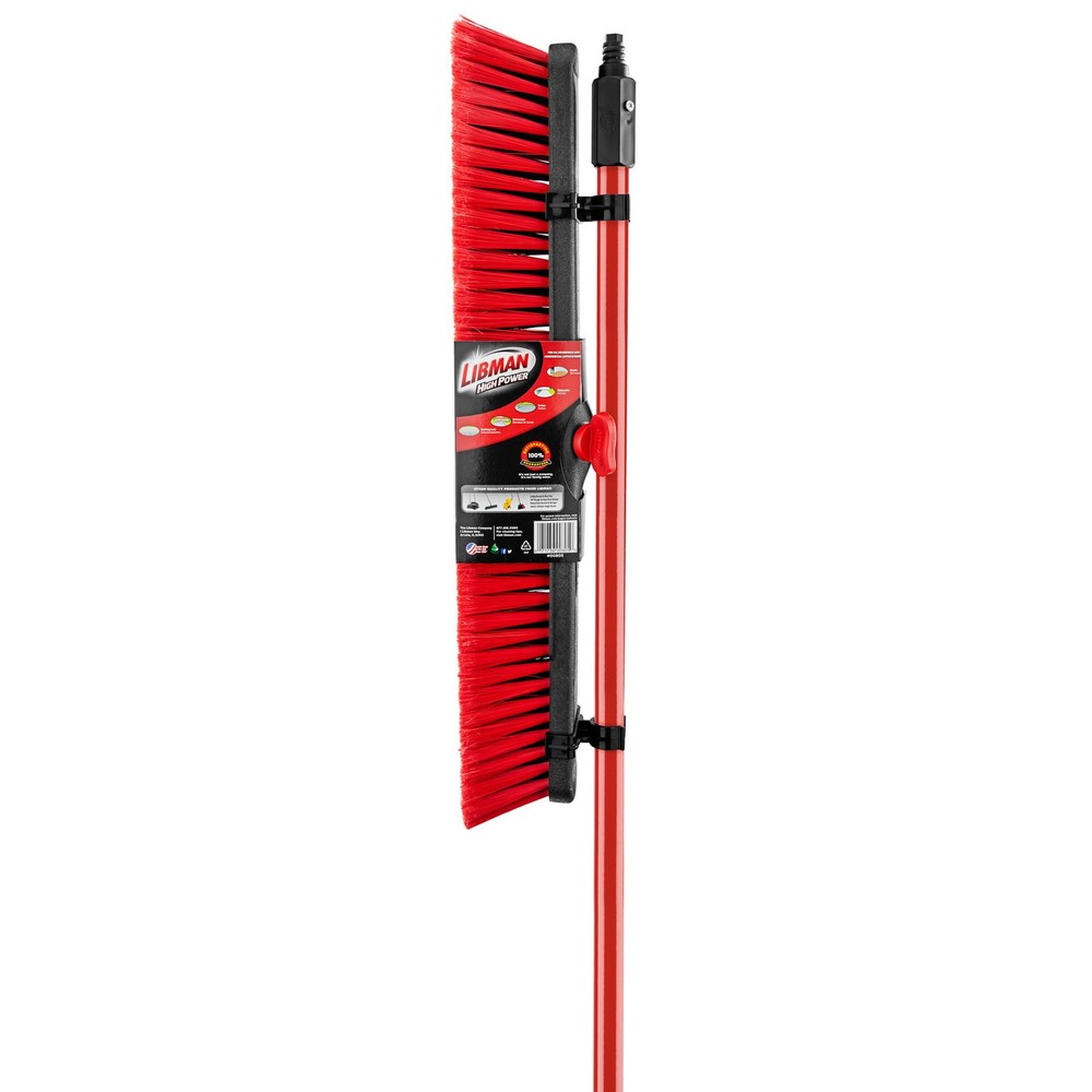 Libman 24in. Multi-Surface Push Broom, 60in.L Handle, Model# 805