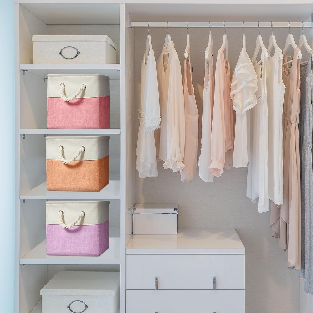 Cube Organizer Fabric Organizer Foldable Cube Basket