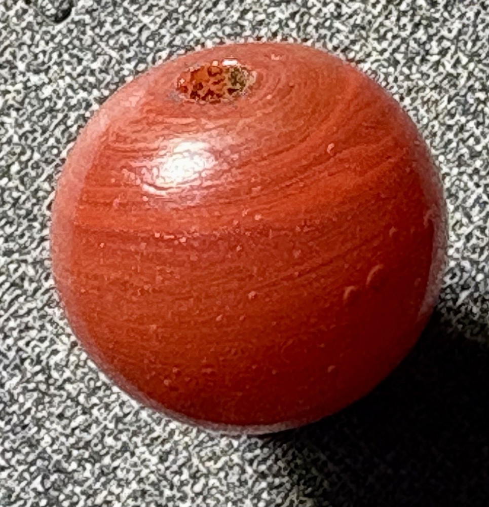 Natural Ancient Carnelian Bead .75”