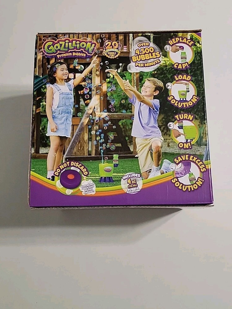 Gazillion Bubbles Tornado Machine Bubble Blaster Ultimate Blower Kids