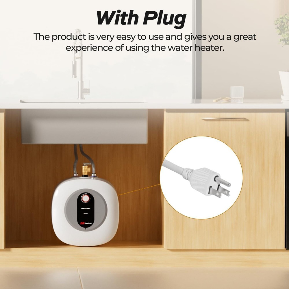 MIZUDO Electric Mini Tank Water Heater 4.0 Gallon Instant Hot Water Heater 120V