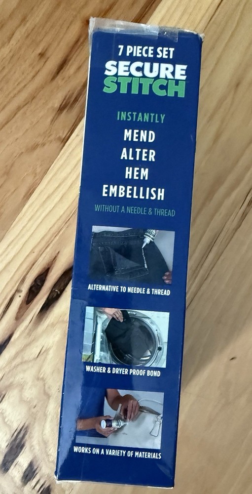 Secure Stitch Liquid Sewing Glue Emergency Solution 7pc Set