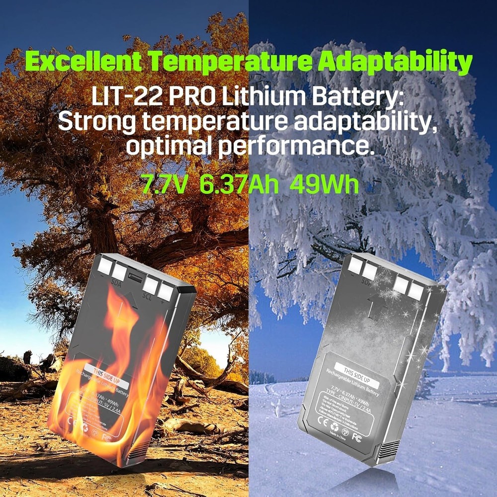 3-PACK Rechargeable LIT-22 Battery For Trail Camera Flex-M Flex G-36 Replacement