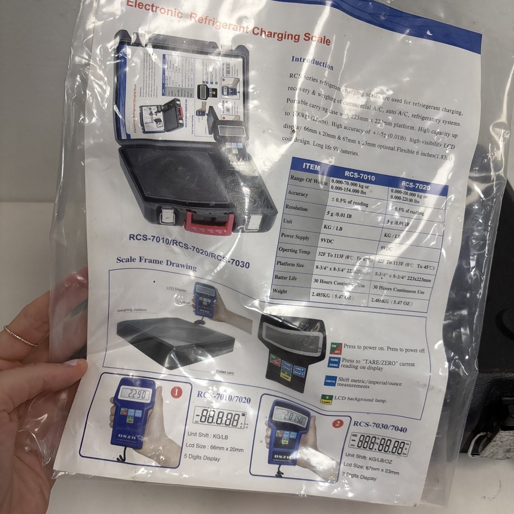 SUPCO RCS220 Refrigerant Charging Scale 220lb