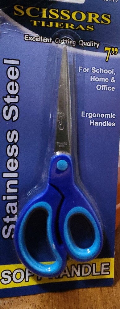 E Clips 7" Scissors soft handle