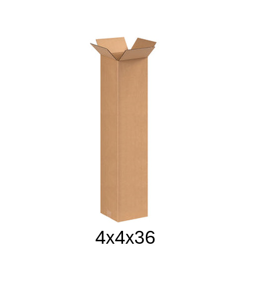 4" x 4" x 36" CARDBOARD BOX - 200 lb - SINGLE BOX - BAT BOX